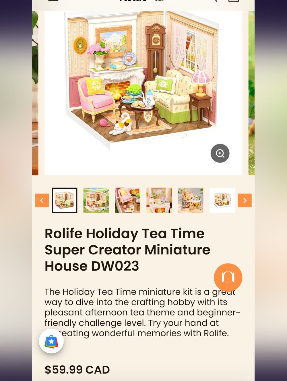 Rolife Holiday Tea Time Super Creator + Accessories